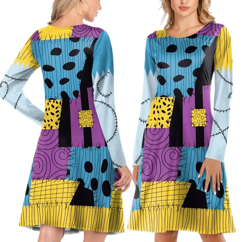 Halloween Party Dresses Sally Print Nightmare Before Christmas Women Girls Vintage Long Sleeve Dress
Halloween Party Dresses Sally Print Nightmare Before Christmas Women Girls Vintage Long Sleeve Dress