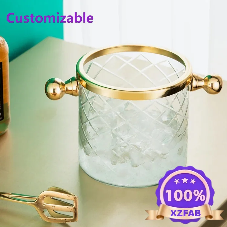 Factory Direct 2026 Top Secchiello per champagne Secchiello in vetro ottone con pinze per ghiaccio
Factory Direct 2026 Top Secchiello per champagne Secchiello in vetro ottone con pinze per ghiaccio