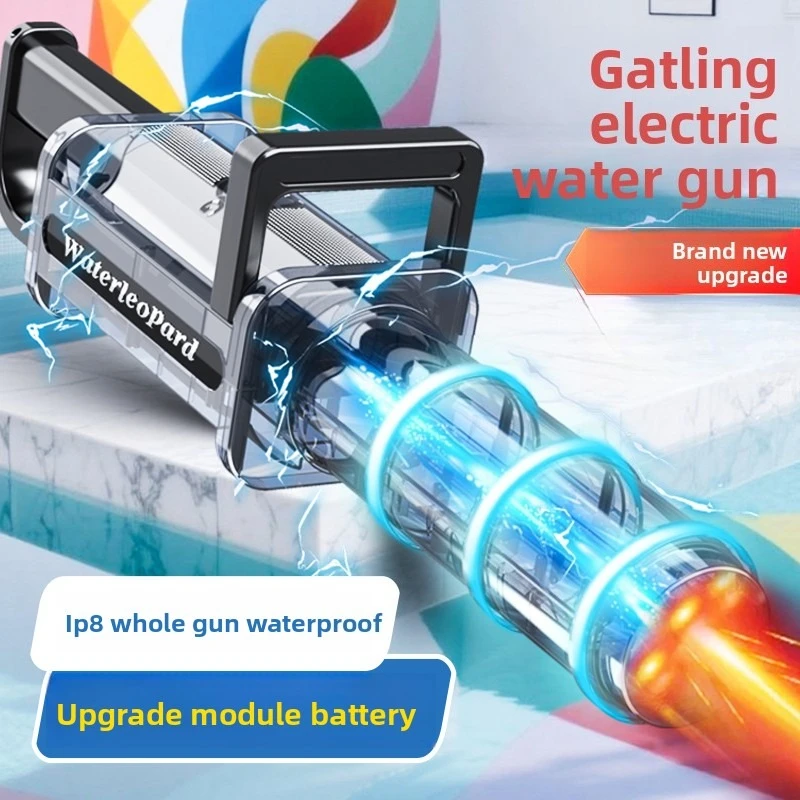 Summer party toys Gatling Electric Automatic Water Gun for Kids - High Pressure Powerful Spraying Toy Christmas gift
Summer party toys Gatling Electric Automatic Water Gun for Kids - High Pressure Powerful Spraying Toy Christmas gift