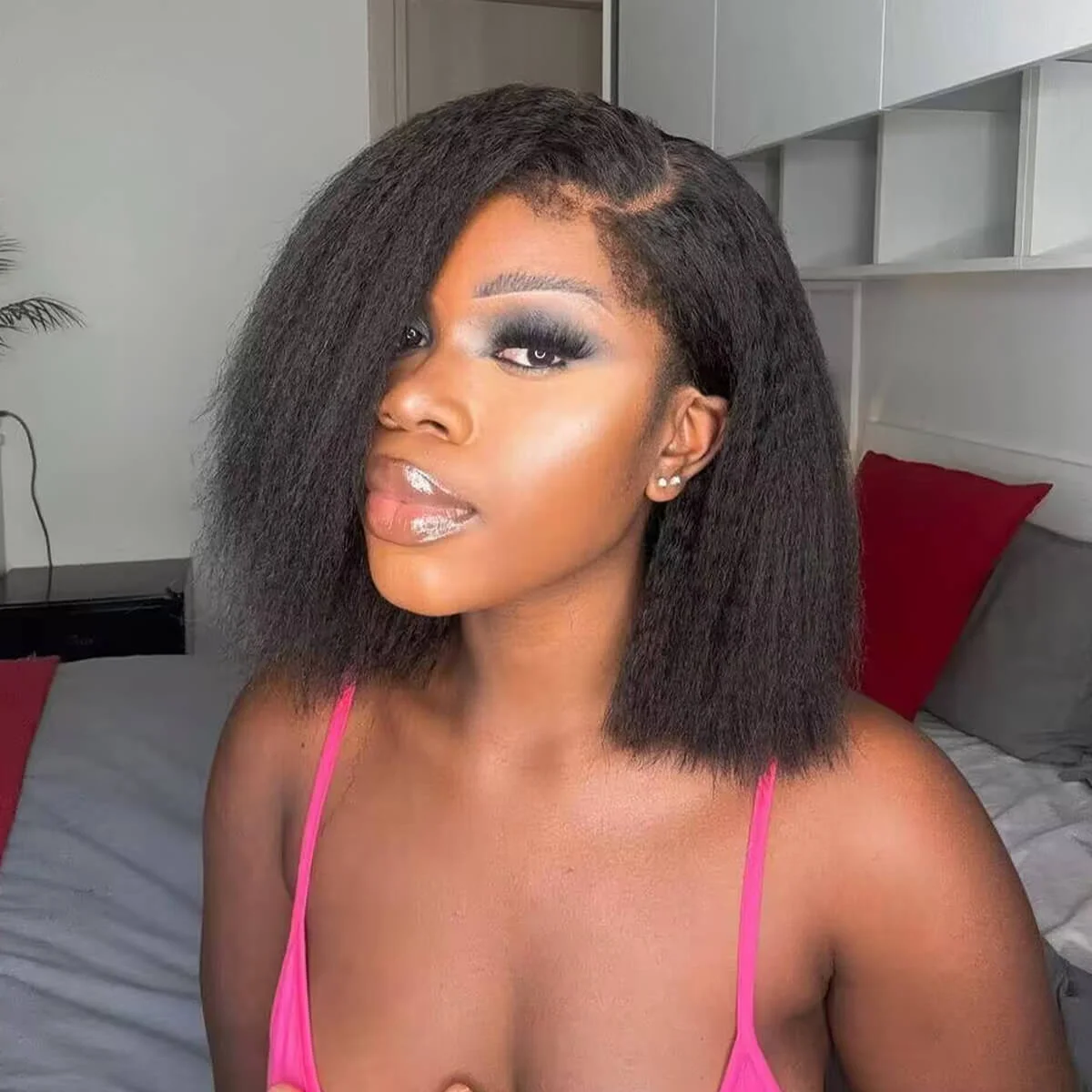 Glueless Yaki Bob Straight Bob 100% Human Hair 6X4 Glueless Wig Suitable Glueless Yaki Bob Suitable For Women To Wear Yaki Bob
Glueless Yaki Bob Straight Bob 100% Human Hair 6X4 Glueless Wig Suitable Glueless Yaki Bob Suitable For Women To Wear Yaki Bob