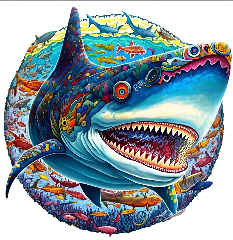 Adult and Children's Animal Wooden Puzzle shark Figure A3 A4 A5 3D Wooden Crafts Circular Festival Gift Children's Toys
Adult and Children's Animal Wooden Puzzle shark Figure A3 A4 A5 3D Wooden Crafts Circular Festival Gift Children's Toys