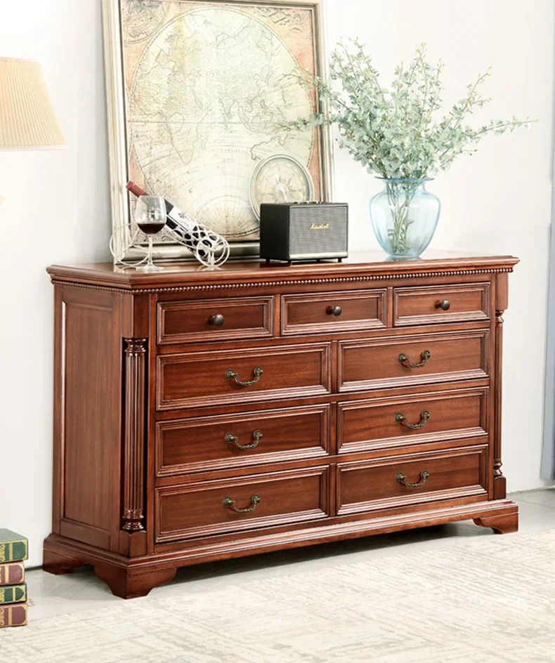 American all solid wood storage bedroom cabinet living room drawer locker
American all solid wood storage bedroom cabinet living room drawer locker
