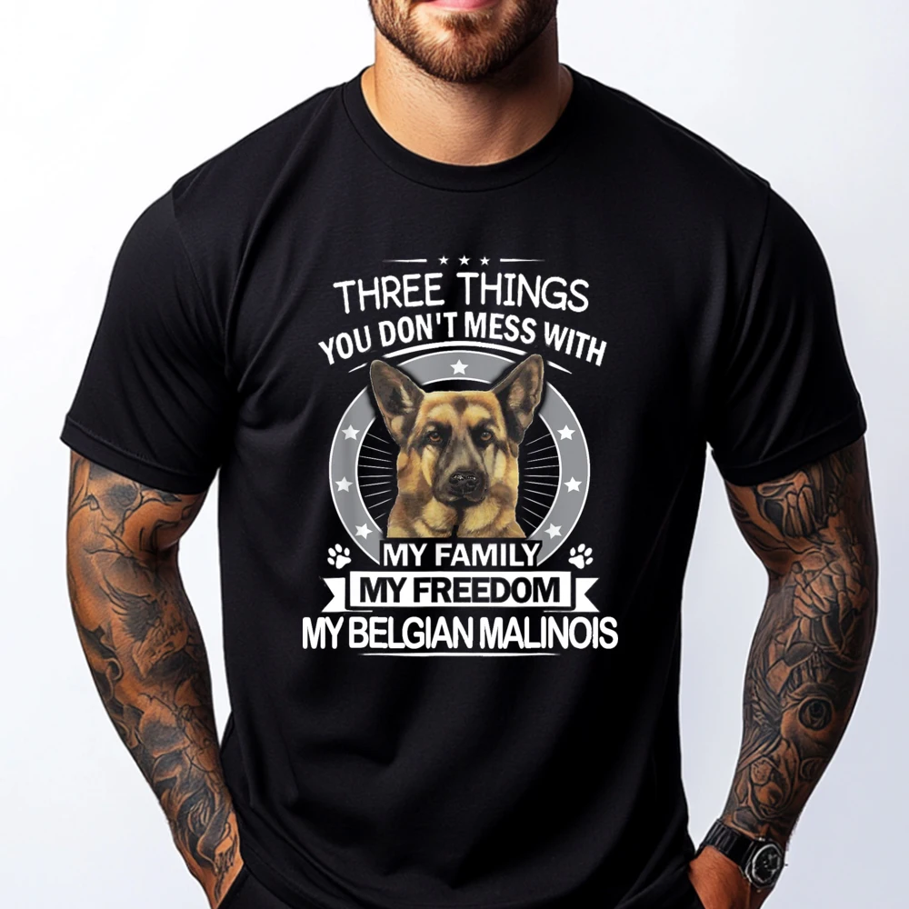 Belgian Malinois Three Things You Don It Mess With Mens Korean Fashion Streetwear Men of July Fashion Tee Shirts
Belgian Malinois Three Things You Don It Mess With Mens Korean Fashion Streetwear Men of July Fashion Tee Shirts