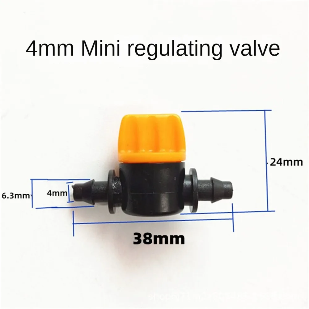 

20-4/7mm Hose Barb Mini Valve Garden Tap 1/4" To 6mm Mist Nozzle Connector Drip Irrigation Fittings Pipe Water Valve