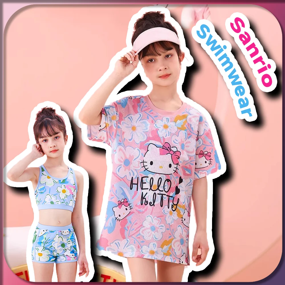 Kawaii Hello Kitty детский купальник для девочек Sanrio аниме купальник Милый Летний креативный детский купальник Комплект из трех предметов
Kawaii Hello Kitty детский купальник для девочек Sanrio аниме купальник Милый Летний креативный детский купальник Комплект из трех предметов