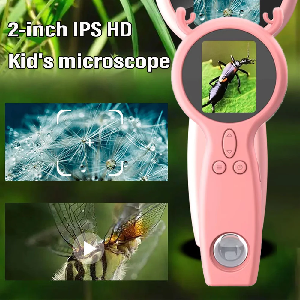 Handheld Microscope for Kids With Game Mode 500X Pocket Digital Microscope Science Toys Educational Learning Magnifying Glass
Handheld Microscope for Kids With Game Mode 500X Pocket Digital Microscope Science Toys Educational Learning Magnifying Glass