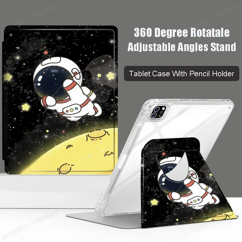 360 Rotation Protective Smart Case For iPad pro 11 iPad Air 4 5 10.9 12.9 2022 Space Astronaut Crystal Cover with Pencil Holder
360 Rotation Protective Smart Case For iPad pro 11 iPad Air 4 5 10.9 12.9 2022 Space Astronaut Crystal Cover with Pencil Holder