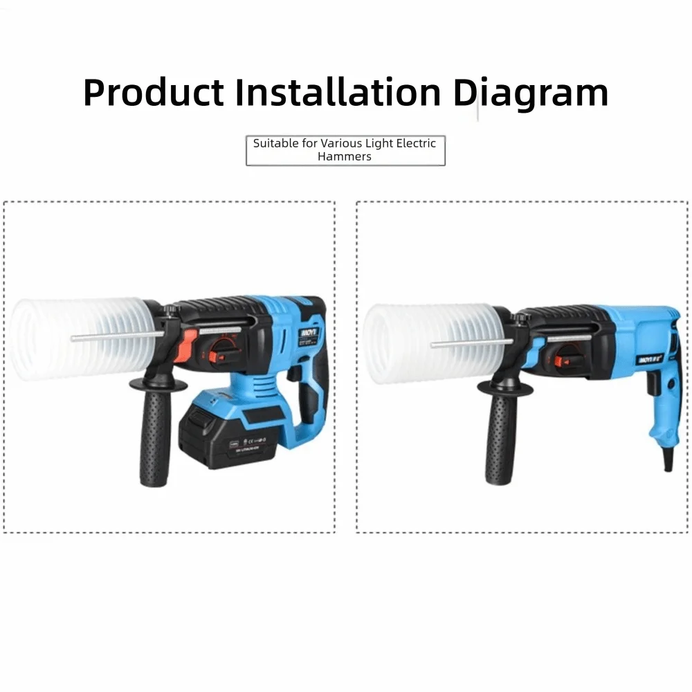 Высококачественный портативный электрический молоток, пылезащитный чехол, масштабируемая резиновая легкая пылезащитная чаша, устройство для пылесборника, ударная дрель
Высококачественный портативный электрический молоток, пылезащитный чехол, масштабируемая резиновая легкая пылезащитная чаша, устройство для пылесборника, ударная дрель