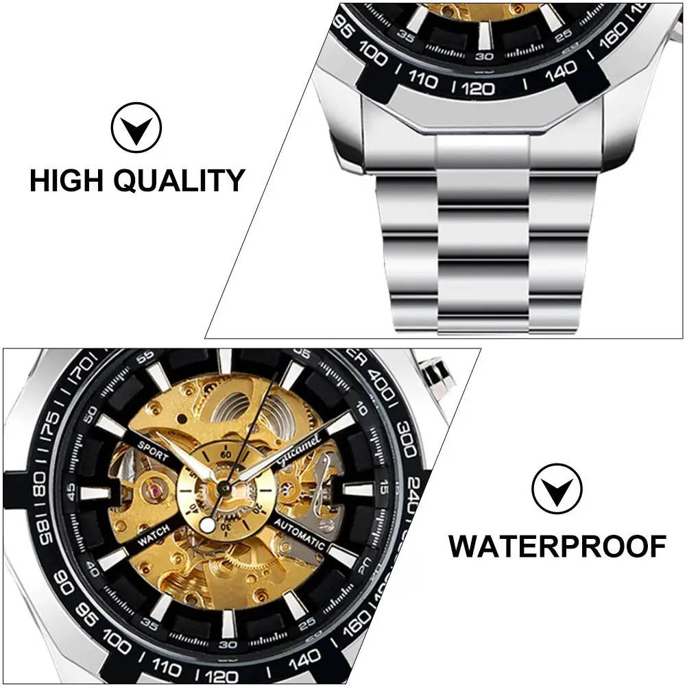 Hollow Mechanical Zinc Men Business Watch Alloy Luminous Wristwatch for Men Business Watch Waterproof
Hollow Mechanical Zinc Men Business Watch Alloy Luminous Wristwatch for Men Business Watch Waterproof