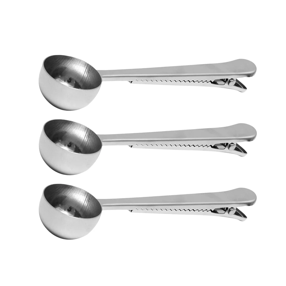 3 Pcs Coffee Scoop Stainless Steel Measuring Spoon Sealing Clip Powder Spoon Bag Fresh Storage Tea Sugar Dispenser Kitchen Bar
3 Pcs Coffee Scoop Stainless Steel Measuring Spoon Sealing Clip Powder Spoon Bag Fresh Storage Tea Sugar Dispenser Kitchen Bar
