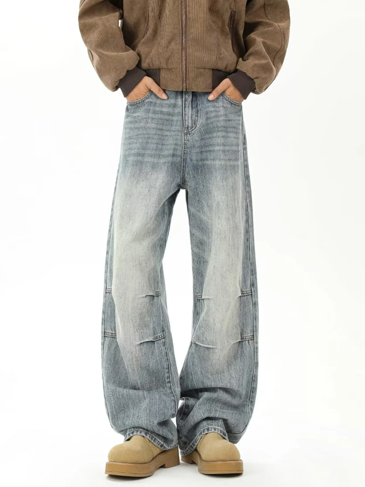 Light Blue Pleated Denim Jeans Men's Autumn Winter American High Street Waed Wide Leg Pants CleanFit Haome Straight Leg ...
Light Blue Pleated Denim Jeans Men's Autumn Winter American High Street Waed Wide Leg Pants CleanFit Haome Straight Leg ...