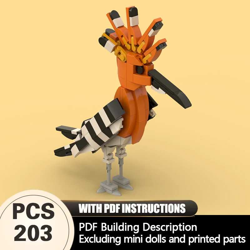 Creators Animal Series Model MOC Building Bricks Hoopoe Life Size Modular Technology Gifts Holiday Assemble Children Toys Suit
Creators Animal Series Model MOC Building Bricks Hoopoe Life Size Modular Technology Gifts Holiday Assemble Children Toys Suit