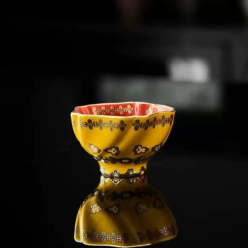 Dunhuang Colorful Master Personal Ceramic Single Cup, Kung Fu Set, Tea Saucer, High-End Gift
Dunhuang Colorful Master Personal Ceramic Single Cup, Kung Fu Set, Tea Saucer, High-End Gift