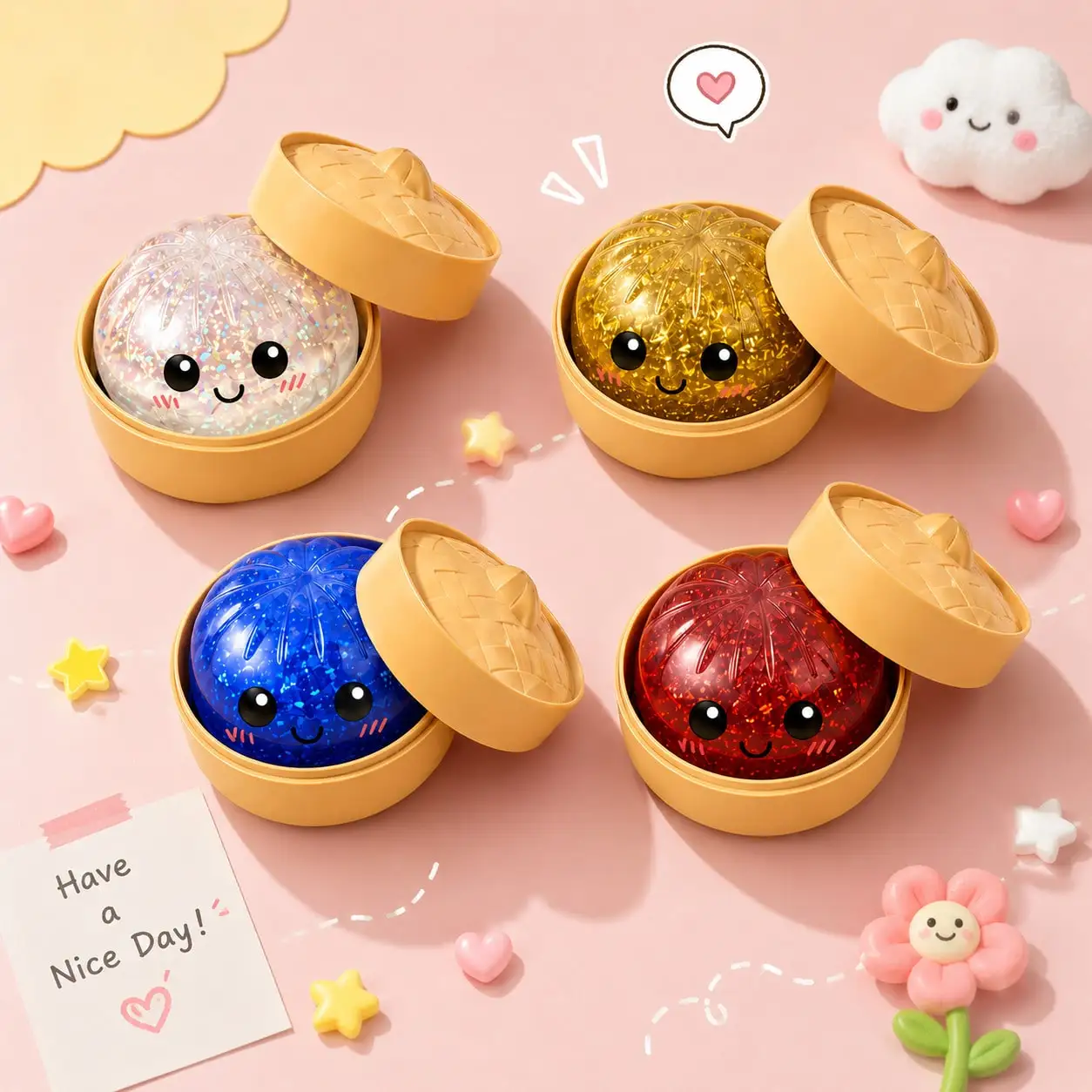 Transparent Dumpling Squishy Toy Blind Box, Soft Elastic TPR Bun Squeeze Fidget, Cute Simulation Food Decompression Toy, Surprise Random Design Ideal For Festival Gift Giving
Transparent Dumpling Squishy Toy Blind Box, Soft Elastic TPR Bun Squeeze Fidget, Cute Simulation Food Decompression Toy, Surprise Random Design Ideal For Festival Gift Giving