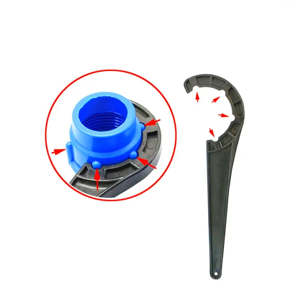 C-Type Wrench for PE PVC Pipe, 20/25/32/40/50mm Fast Connect Fitting & Lock Nut Wrench, Irrigation Tubing Repair Hand Tool
C-Type Wrench for PE PVC Pipe, 20/25/32/40/50mm Fast Connect Fitting & Lock Nut Wrench, Irrigation Tubing Repair Hand Tool