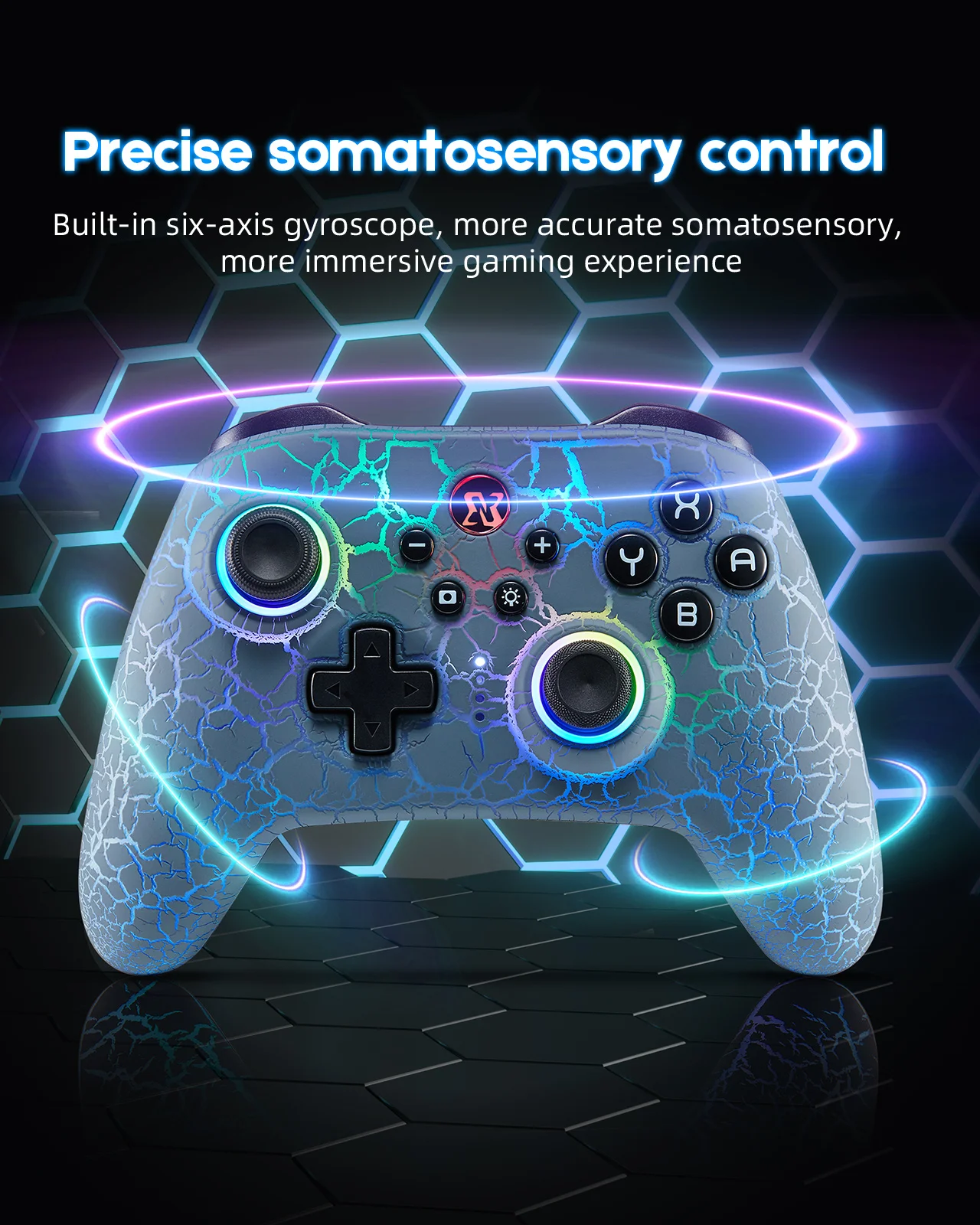 BINBOK EVO крутой игровой контроллер-трещина для Nintendo Switch/OLED с взрывоопасными цветами функция Turbo ALPS Joystic Dual motors
BINBOK EVO крутой игровой контроллер-трещина для Nintendo Switch/OLED с взрывоопасными цветами функция Turbo ALPS Joystic Dual motors