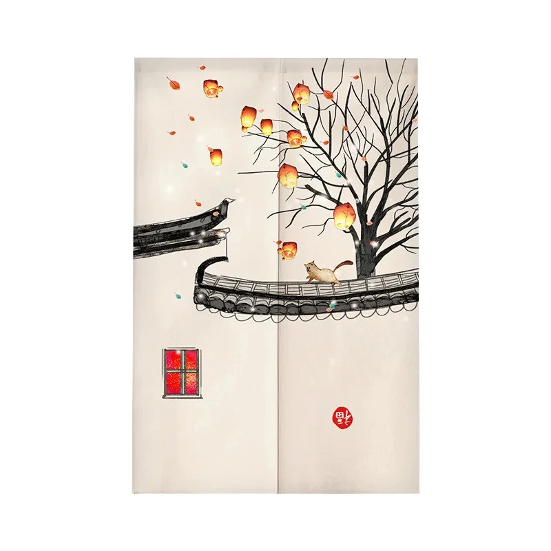 Red Lantern Print Fabric Door Curtains New Chinese Style Koi Partition Curtain Festive Decorative Decorative Linen Noren
Red Lantern Print Fabric Door Curtains New Chinese Style Koi Partition Curtain Festive Decorative Decorative Linen Noren