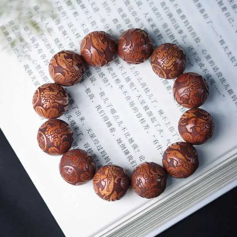 Yellow Pear Carving Bracelet Men's Collectables-Autograph Rosary Rosewood Beads Car Pendant Ebony Gear Handheld
Yellow Pear Carving Bracelet Men's Collectables-Autograph Rosary Rosewood Beads Car Pendant Ebony Gear Handheld