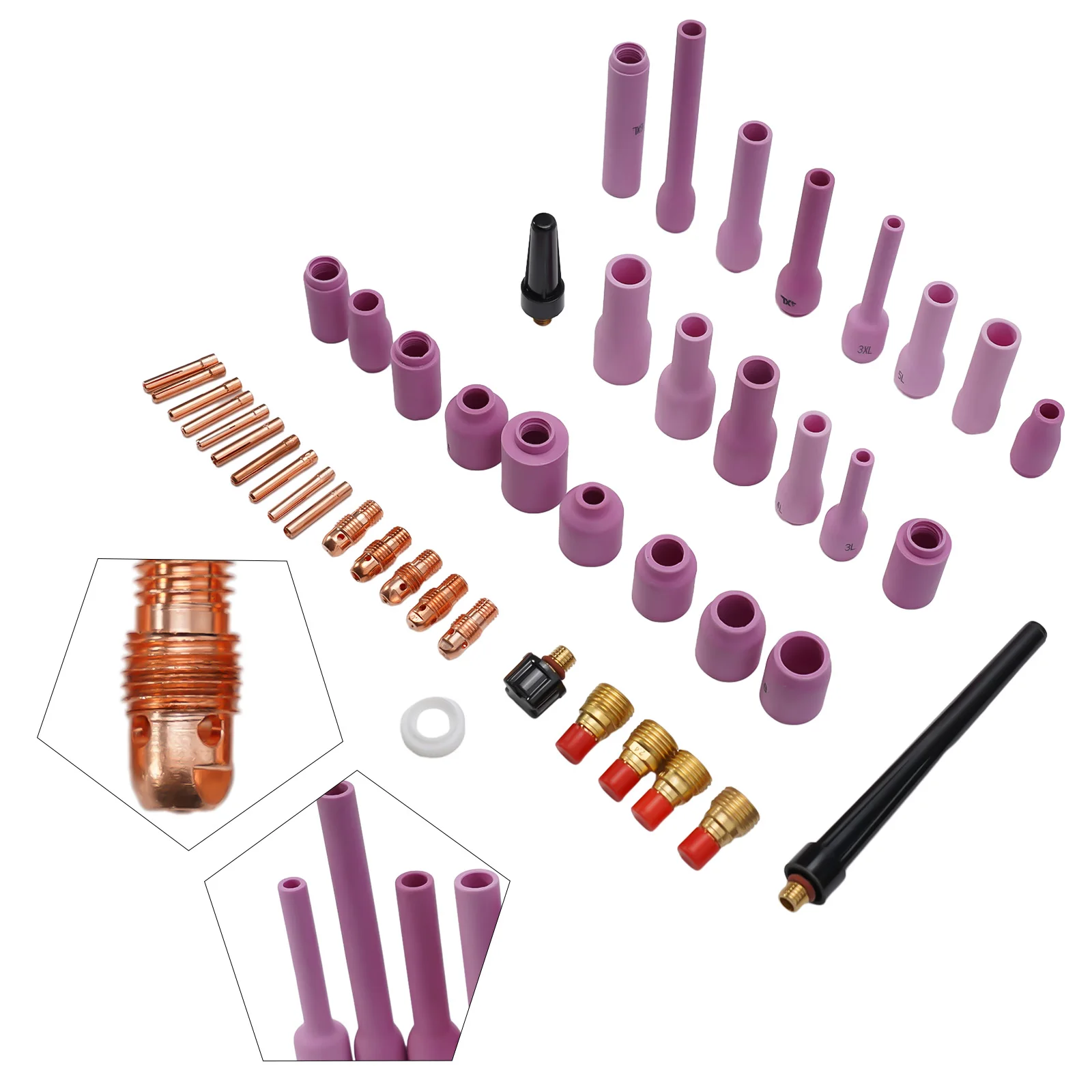 WP9 20 25 TIG Gas Lens 46x/set Spare Parts For SR 9 20 25 For TIG Welding Torch Replacement Brand New Practical
WP9 20 25 TIG Gas Lens 46x/set Spare Parts For SR 9 20 25 For TIG Welding Torch Replacement Brand New Practical