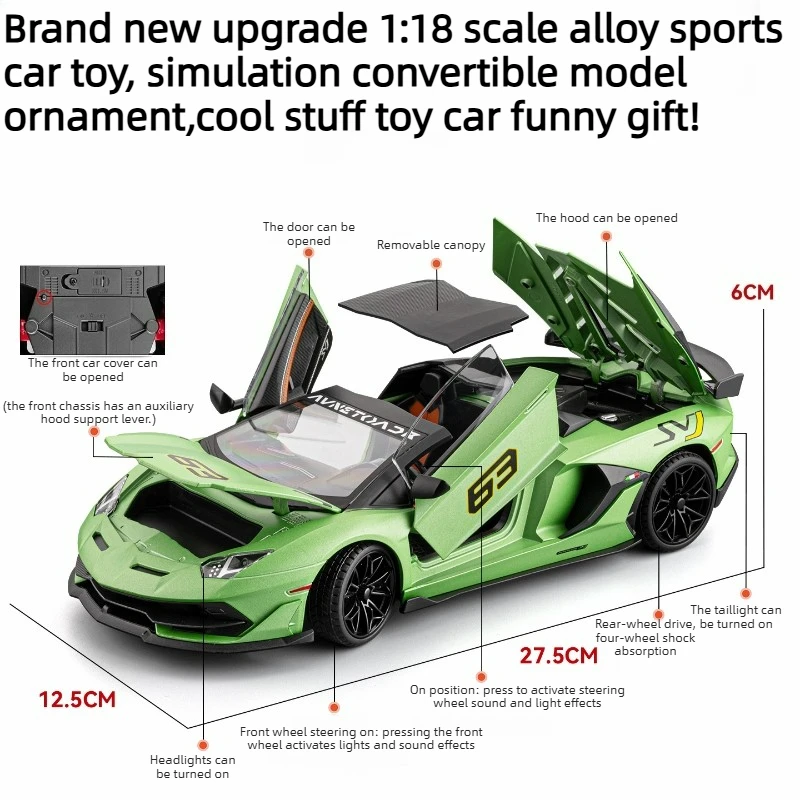 Cool Stuff Toy Car Funny Gift-Simulation 1:18 Scale Alloy Car Model,Kawaii Inertia Back Car Toy,Toys for Kids 2 To 4 Years Old
Cool Stuff Toy Car Funny Gift-Simulation 1:18 Scale Alloy Car Model,Kawaii Inertia Back Car Toy,Toys for Kids 2 To 4 Years Old