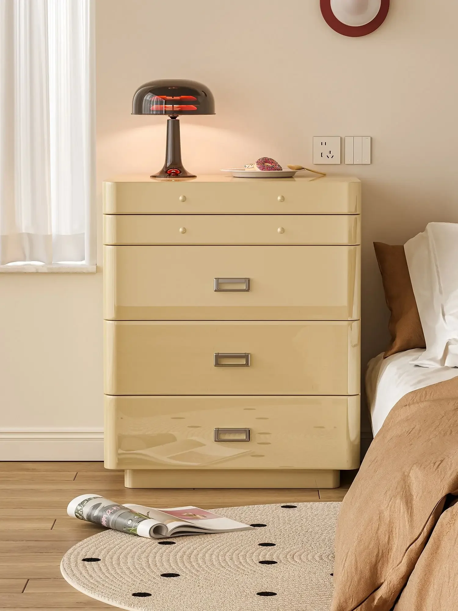 Cream Style Chest of Drawers Hallway Bedroom Storage Cabinet Tailstock Storage Sofa Side Cabinet Wall Locker furniture
Cream Style Chest of Drawers Hallway Bedroom Storage Cabinet Tailstock Storage Sofa Side Cabinet Wall Locker furniture