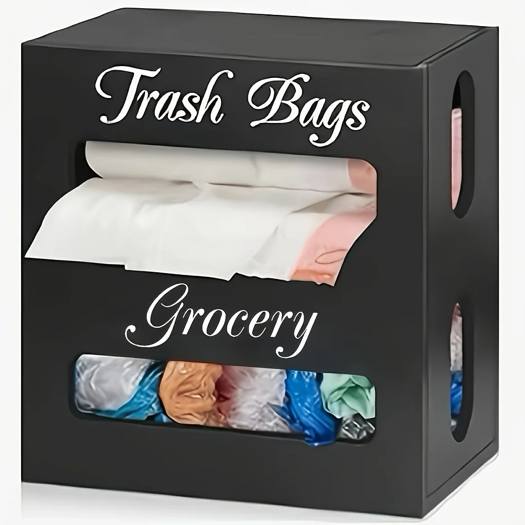 2 In 1 Trash Bag Dispenser, Wood Trash Bag Holder, Garbage Bag Holder Wall Mount, Grocery Bag Dispenser For Plastic Bags, Kitche
2 In 1 Trash Bag Dispenser, Wood Trash Bag Holder, Garbage Bag Holder Wall Mount, Grocery Bag Dispenser For Plastic Bags, Kitche