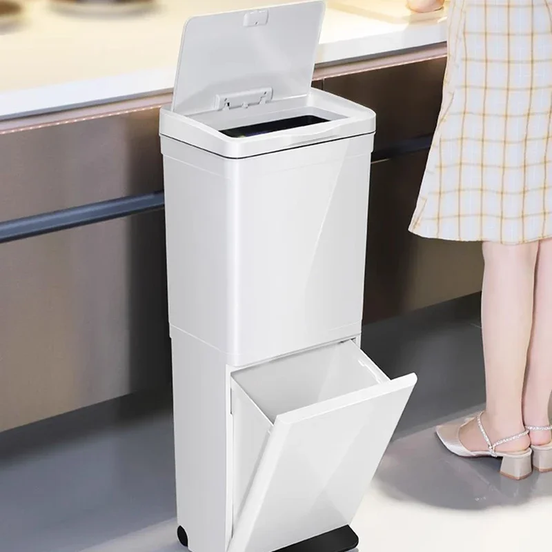 Japanese Style Trash Can With Wheels Foot Pedal Kitchen Food Waste Bin Large Capacity Odor-Proof Household Garbage Container
Japanese Style Trash Can With Wheels Foot Pedal Kitchen Food Waste Bin Large Capacity Odor-Proof Household Garbage Container