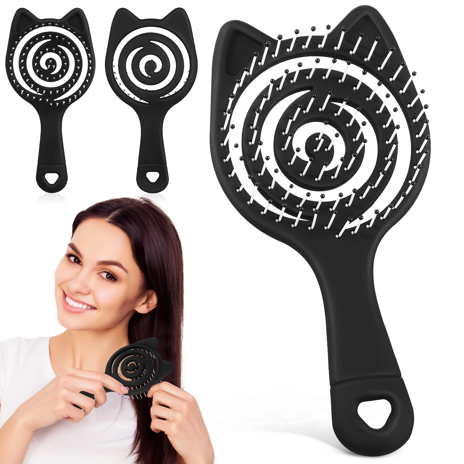 3 Pcs Cat Ear Massage Comb Scratchers Hair Brush for Shower Pet Vent Brushes Women Mini Blow Drying Wet Vented Headband
3 Pcs Cat Ear Massage Comb Scratchers Hair Brush for Shower Pet Vent Brushes Women Mini Blow Drying Wet Vented Headband