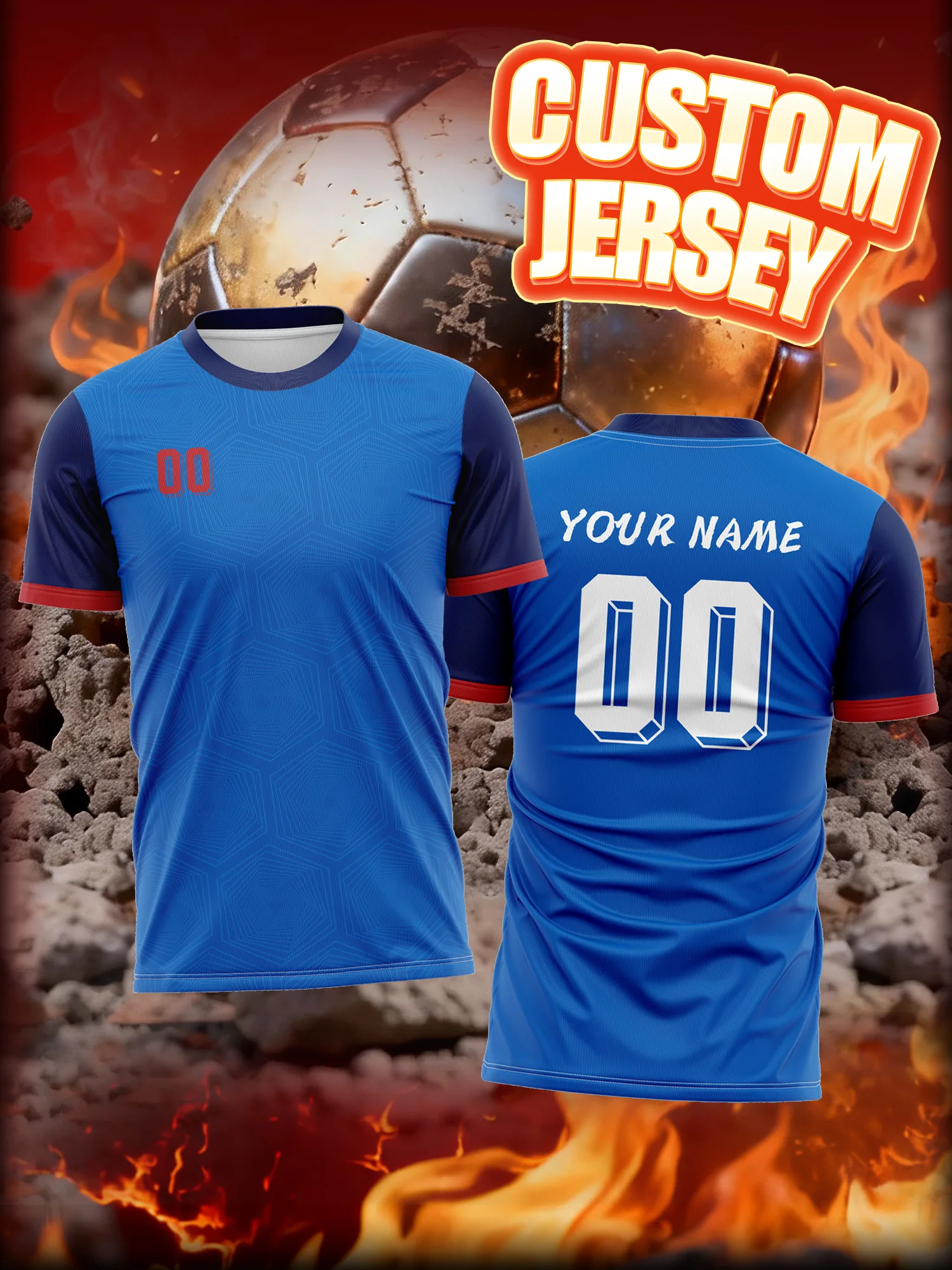 Custom Photo Name Number Soccer Jersey Warm Thin Mild Weather Comfort Sport Outfit
Custom Photo Name Number Soccer Jersey Warm Thin Mild Weather Comfort Sport Outfit