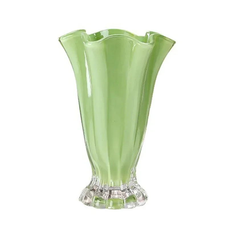 Vase light luxury petal glass French ins wind decorative flower device living room flower arrangement dining table ornamen
Vase light luxury petal glass French ins wind decorative flower device living room flower arrangement dining table ornamen