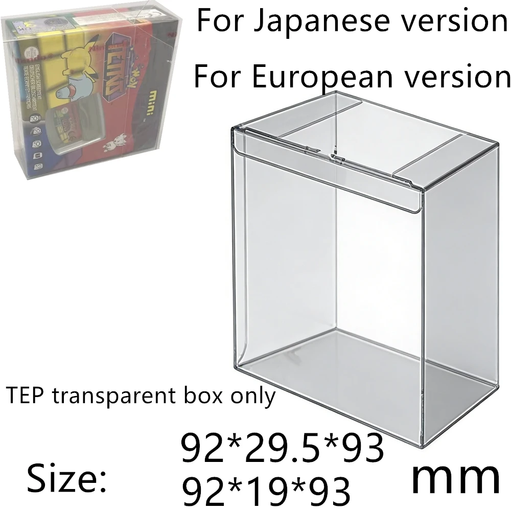 Transparent Box Protector For Pokémon Mini Collect Boxes TEP Storage Game Shell Clear Display Case