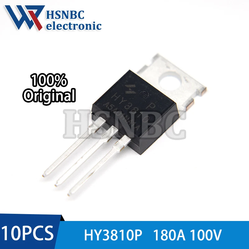 10PCS HY3810P HY3810 TO-220 180A 100V N-channel Power MOSFET Transistor 100% New Original
10PCS HY3810P HY3810 TO-220 180A 100V N-channel Power MOSFET Transistor 100% New Original