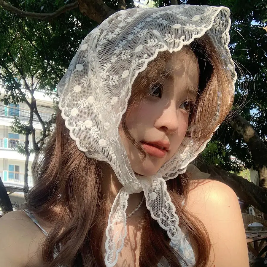 Retro Lace Hair Scarf Headband Bohemia Triangle Headscarf White Pink Hair Bands For Women Girls Sweet Neck scarf Kerchief
Retro Lace Hair Scarf Headband Bohemia Triangle Headscarf White Pink Hair Bands For Women Girls Sweet Neck scarf Kerchief