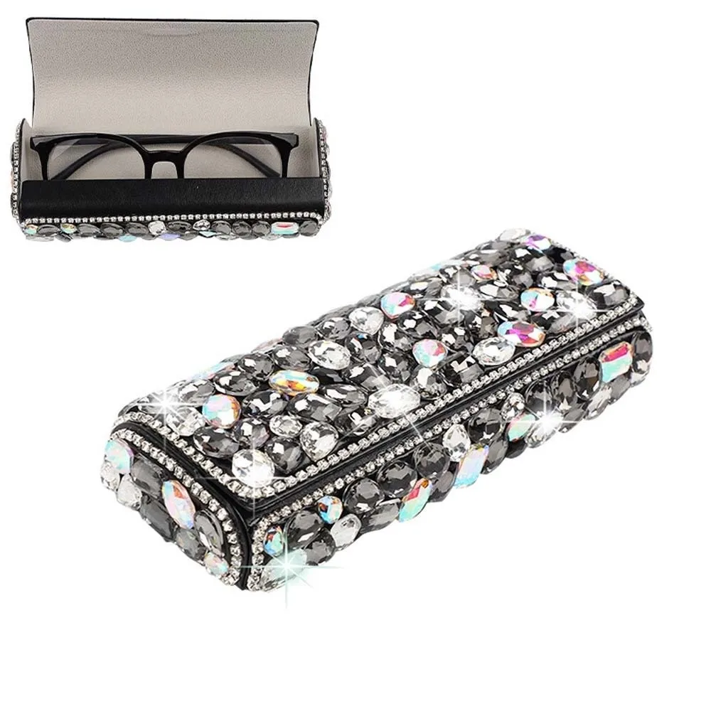 Portable Rhinestone-inlay Glasses Case Leather Magnetic Eyewears Storage Box Anti-splash Water Dust-proof
Portable Rhinestone-inlay Glasses Case Leather Magnetic Eyewears Storage Box Anti-splash Water Dust-proof