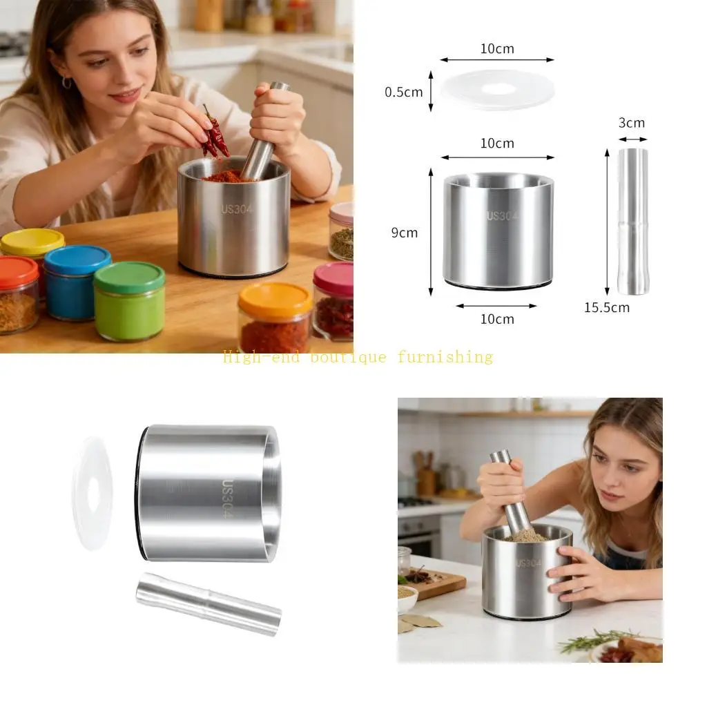 L9NB Premium steel polishing Bowl mill Cooking Tool With Lid For Fragrant Seasonings
L9NB Premium steel polishing Bowl mill Cooking Tool With Lid For Fragrant Seasonings