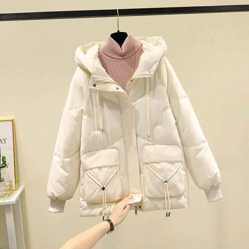 2023 New Women Down Cotton Coat Winter Jacket Female Mid Length Version Parkas Thick Loose Outwear Warm Hooded Overcoat
2023 New Women Down Cotton Coat Winter Jacket Female Mid Length Version Parkas Thick Loose Outwear Warm Hooded Overcoat