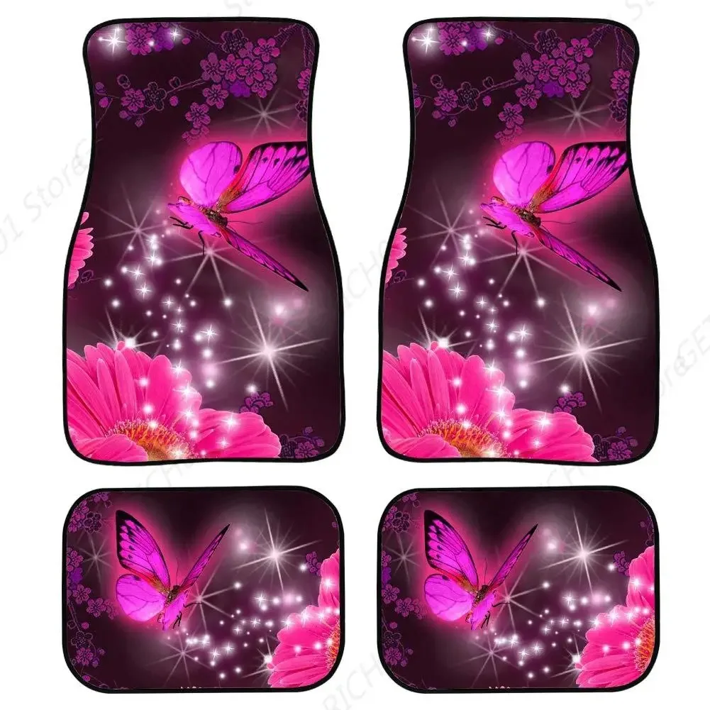 Elegant Pink Butterfly Floor Mat For Car Suv Truck Universal Fit Front_Rear Carpets For Women
Elegant Pink Butterfly Floor Mat For Car Suv Truck Universal Fit Front_Rear Carpets For Women