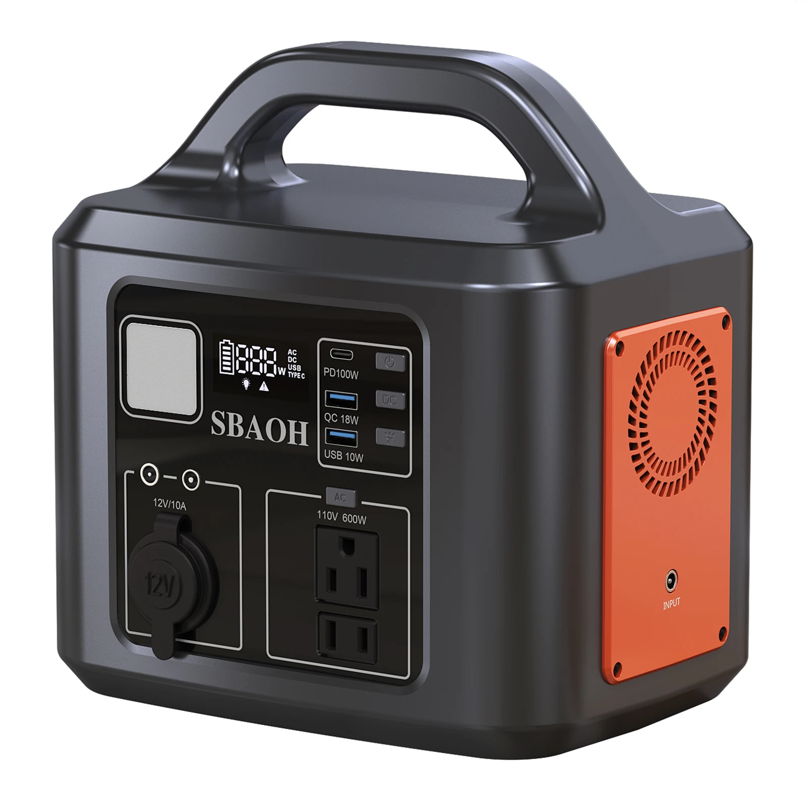 SBAOH 600W Power Station,538.7Wh 145600mAh Solar Generator for Outdoor Camping, Home Backup,Power Outages,(No Solar Panel)
SBAOH 600W Power Station,538.7Wh 145600mAh Solar Generator for Outdoor Camping, Home Backup,Power Outages,(No Solar Panel)