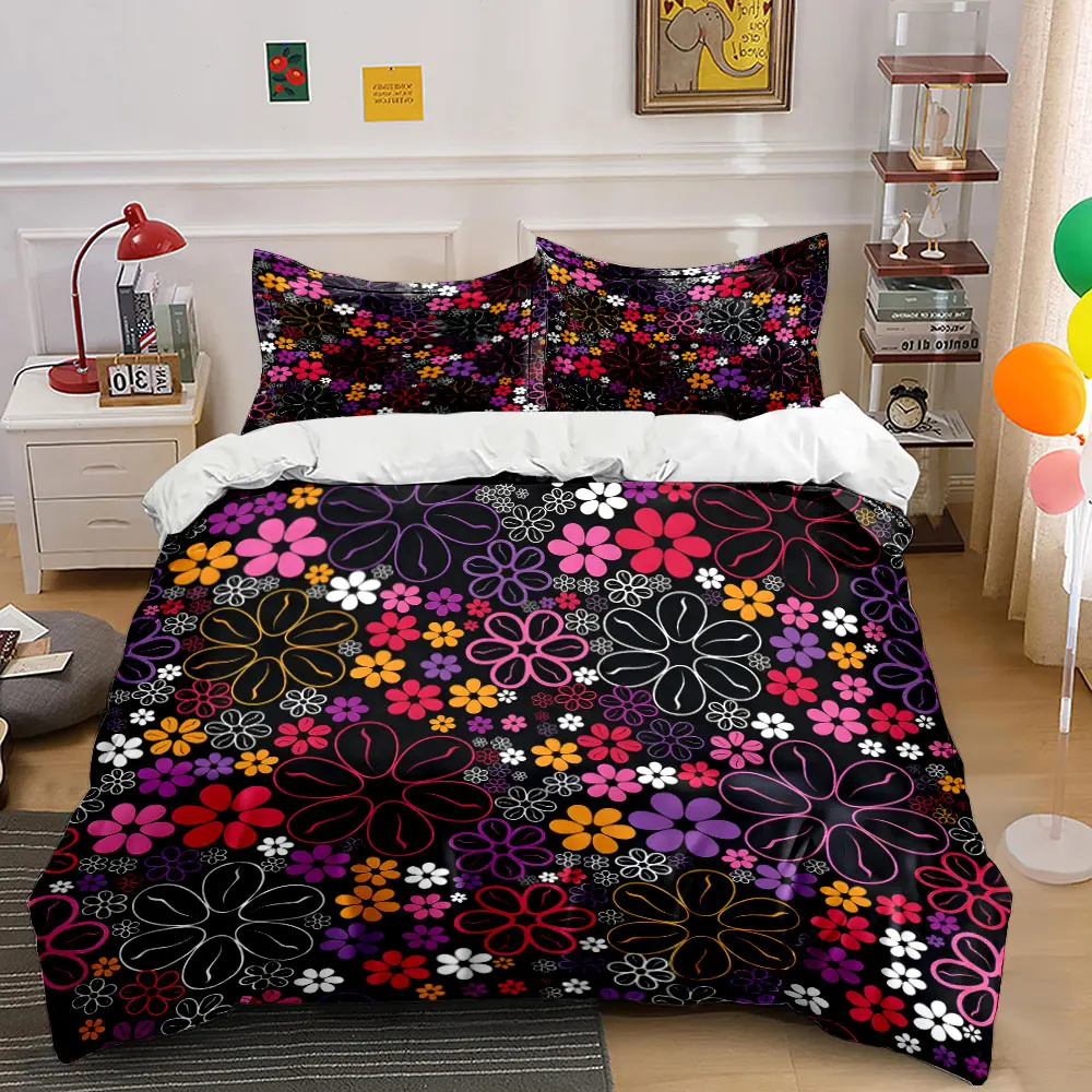 Colorful floral pattern background Print Bedding Set 1 Duvet Cover 2 Pillowcases for Adult and Children Luxury Gift Full Size
Colorful floral pattern background Print Bedding Set 1 Duvet Cover 2 Pillowcases for Adult and Children Luxury Gift Full Size