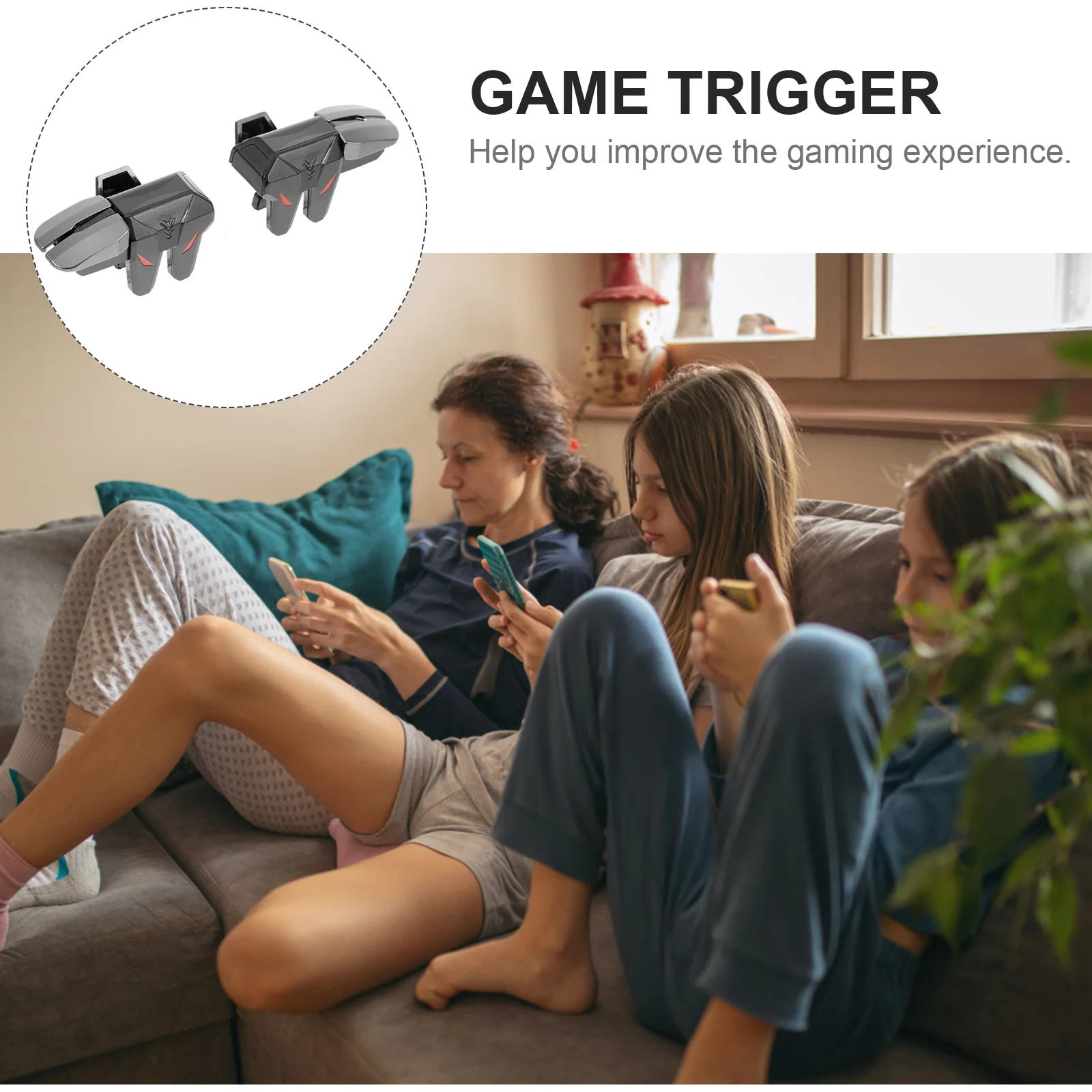 Mobile Game Controller 6 Fingers Joystick Trigger Phone Accessories Gaming Handles Tablet Supplies Game Trigger Button
Mobile Game Controller 6 Fingers Joystick Trigger Phone Accessories Gaming Handles Tablet Supplies Game Trigger Button