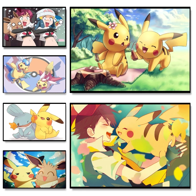 Adorable Pikachu Pokemon Decorative Painting Simple Yet Delicate Made on High - Quality Canvas Add Vitality To Your Room
Adorable Pikachu Pokemon Decorative Painting Simple Yet Delicate Made on High - Quality Canvas Add Vitality To Your Room