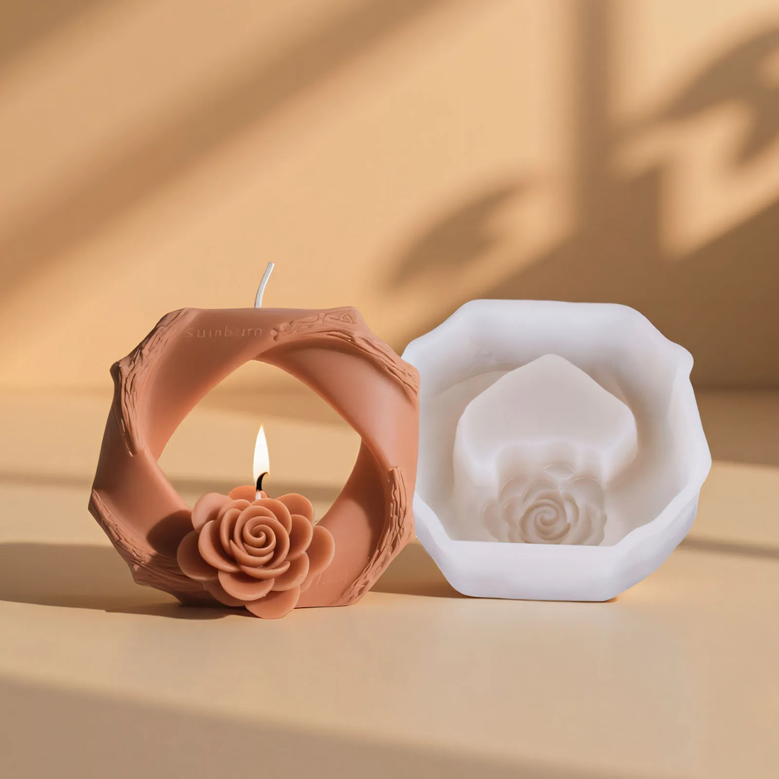 Ring Rose Scented Candle Silicone Mold DIY Creative Rose Candle Ring Atmosphere Diffuser Stone Resin Mold Candle Making Supplies
Ring Rose Scented Candle Silicone Mold DIY Creative Rose Candle Ring Atmosphere Diffuser Stone Resin Mold Candle Making Supplies