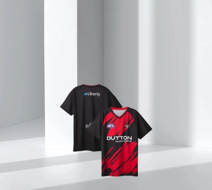 Быстросохнущие трикотажные изделия для регби, хит продаж, мужские разминки Essendon Bombers AFL 2025, свободные дышащие топы, размеры S-6XL
Быстросохнущие трикотажные изделия для регби, хит продаж, мужские разминки Essendon Bombers AFL 2025, свободные дышащие топы, размеры S-6XL