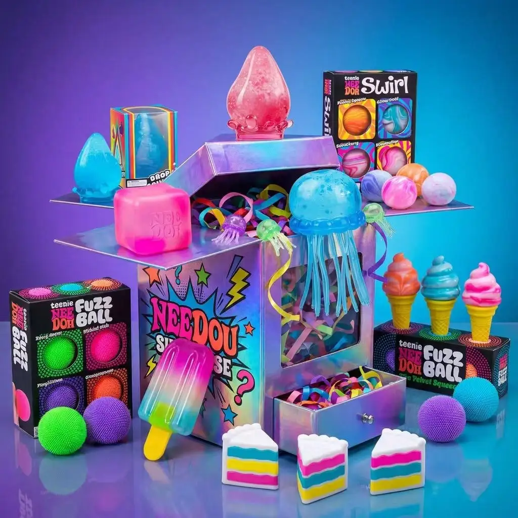 New model Ne eDoh Surprise Box - Assorted Stress Relief Squeeze Toys, Fidget Squishy Balls & Jellyfish Toys, Anxiety Relief Sensory Toys for Kids Adults, Mystery Blind Box Gift
New model Ne eDoh Surprise Box - Assorted Stress Relief Squeeze Toys, Fidget Squishy Balls & Jellyfish Toys, Anxiety Relief Sensory Toys for Kids Adults, Mystery Blind Box Gift