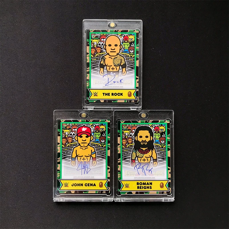 Реплика карточки Panini XBape 2025 с автографом Дэйвайна Джонсона, Джона Сины, Романа, версия Q, зеленый камуфляж, самодельная печать, автограф
Реплика карточки Panini XBape 2025 с автографом Дэйвайна Джонсона, Джона Сины, Романа, версия Q, зеленый камуфляж, самодельная печать, автограф