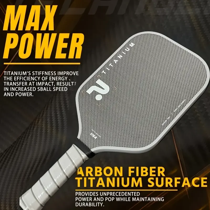 Titanium Pickleball Paddle Carbon Fiber Pickleballs For Spin And Control Foam Injected Edges Thermoformed Pickleball
Titanium Pickleball Paddle Carbon Fiber Pickleballs For Spin And Control Foam Injected Edges Thermoformed Pickleball