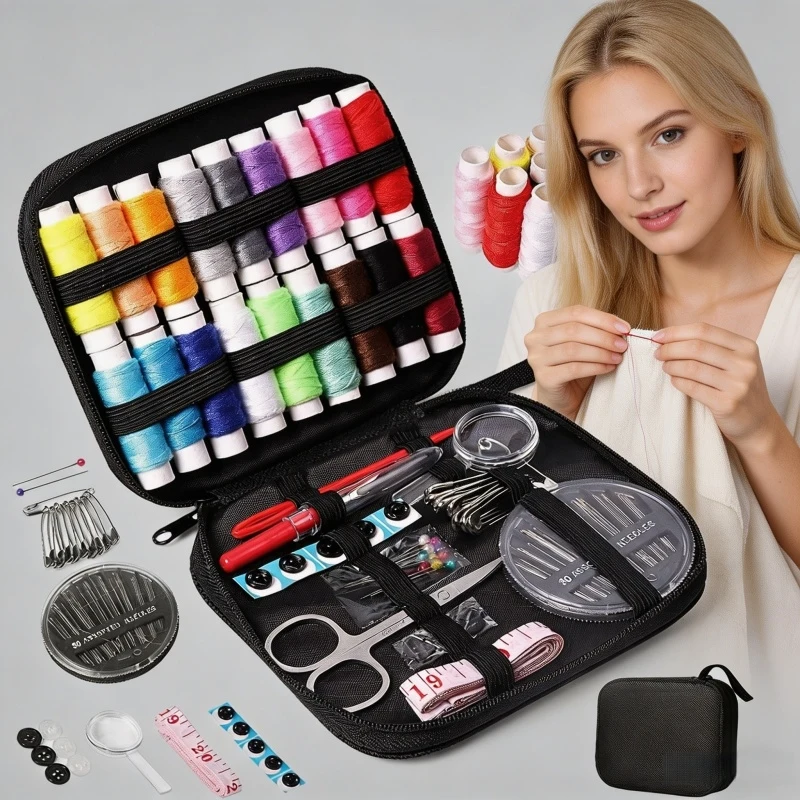 Многофункциональный набор для шитья своими руками: швейный ящик с нитками и аксессуарами для ручного квилтинга, вышивки и шитья.
Многофункциональный набор для шитья своими руками: швейный ящик с нитками и аксессуарами для ручного квилтинга, вышивки и шитья.