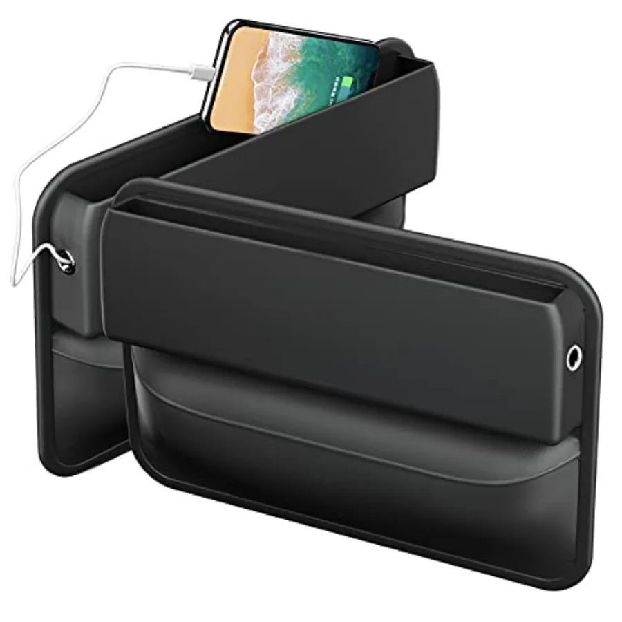 Car Seat Organizer, 2 Packs Premium PU Leather Storage Box No Slip Pad Compatible with Phone Key Wallet Phone Sunglasses Pocket
Car Seat Organizer, 2 Packs Premium PU Leather Storage Box No Slip Pad Compatible with Phone Key Wallet Phone Sunglasses Pocket
