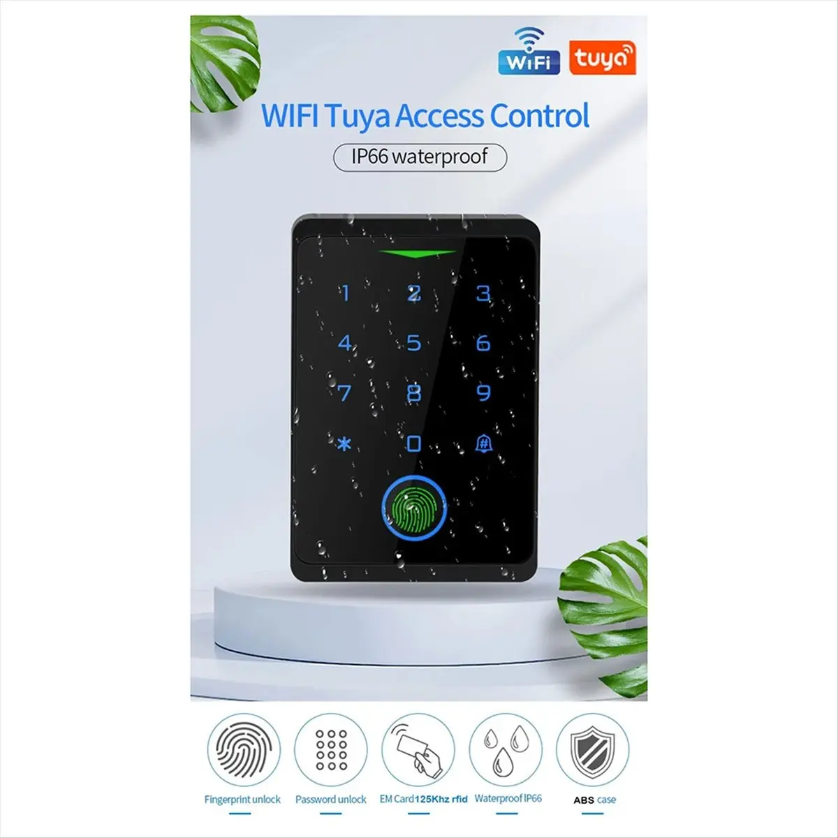 SWXF Tuya APP Door Lock IP66 Waterproof Keyless Biometric WIFI Access Control Standalone Keypad Fingerprint RFID
SWXF Tuya APP Door Lock IP66 Waterproof Keyless Biometric WIFI Access Control Standalone Keypad Fingerprint RFID