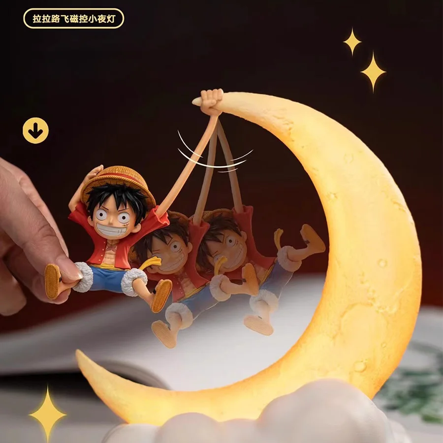 One Piece Original Luffy Night Light Anime Peripheral Desktop Decoration Magnetic Control Moon Lamp Children Funny Holiday Gifts
One Piece Original Luffy Night Light Anime Peripheral Desktop Decoration Magnetic Control Moon Lamp Children Funny Holiday Gifts